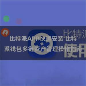 比特派APP快速安装 比特派钱包多链资产管理操作指南