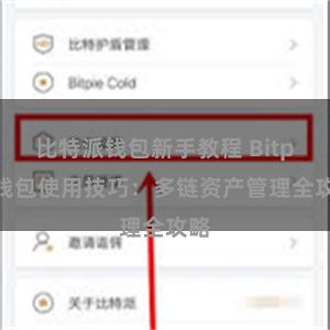 比特派钱包新手教程 Bitpie钱包使用技巧：多链资产管理全攻略