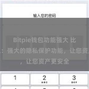 Bitpie钱包功能强大 比特派钱包：强大的隐私保护功能，让您资产更安全